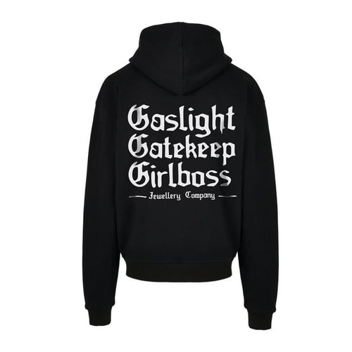 Gaslight, Gatekeep, Girlboss GGG Black Hoodie