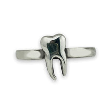 Load image into Gallery viewer, Sterling Silver Teggies Tooth Ring