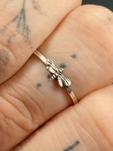 Load image into Gallery viewer, Mini Atropos Deaths Head Moth Sterling Silver Stacker Ring