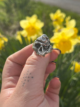 Load image into Gallery viewer, Sterling Silver Spring Skull Ring