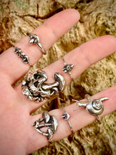 Load image into Gallery viewer, Helicidae Snail Sterling Silver Rings