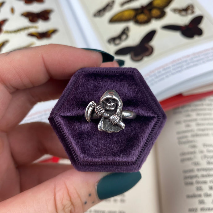 Sterling Silver GRIMMIE the grim reaper Ring